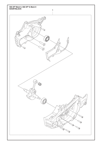 Husqvarna 538952501 onderdelentekening - positie 1