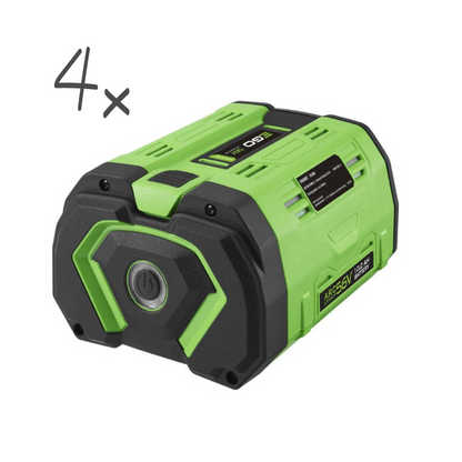 EGO ZT5201E-L Z6 Accu Zitmaaier Incl. 4x Accu en 1x Lader