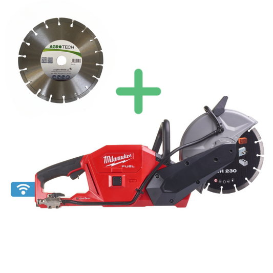 Milwaukee FCOS230-121 Accu Doorslijper incl. 12 Ah Accu, Oplader & Diamant Doorslijpschijf