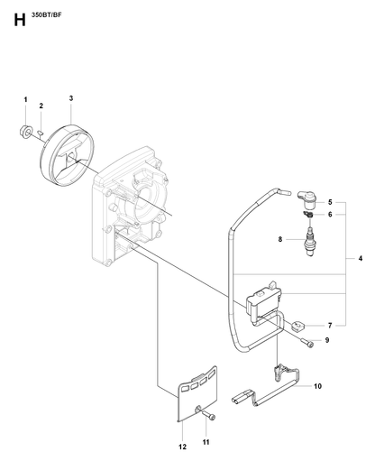 Husqvarna 505183701 onderdelentekening - positie 10