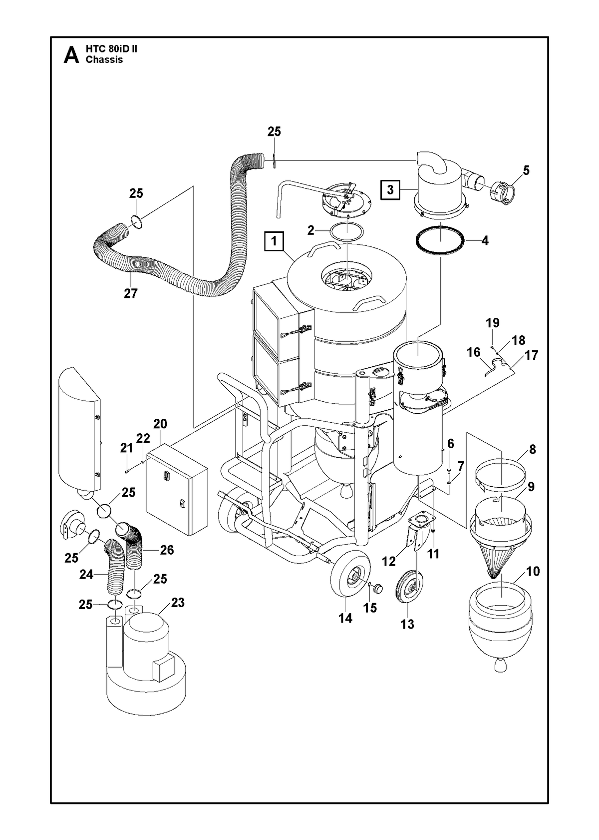 Husqvarna 593530702 onderdelentekening - positie 3