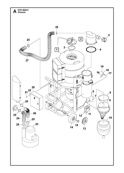 Husqvarna 593530702 onderdelentekening - positie 3