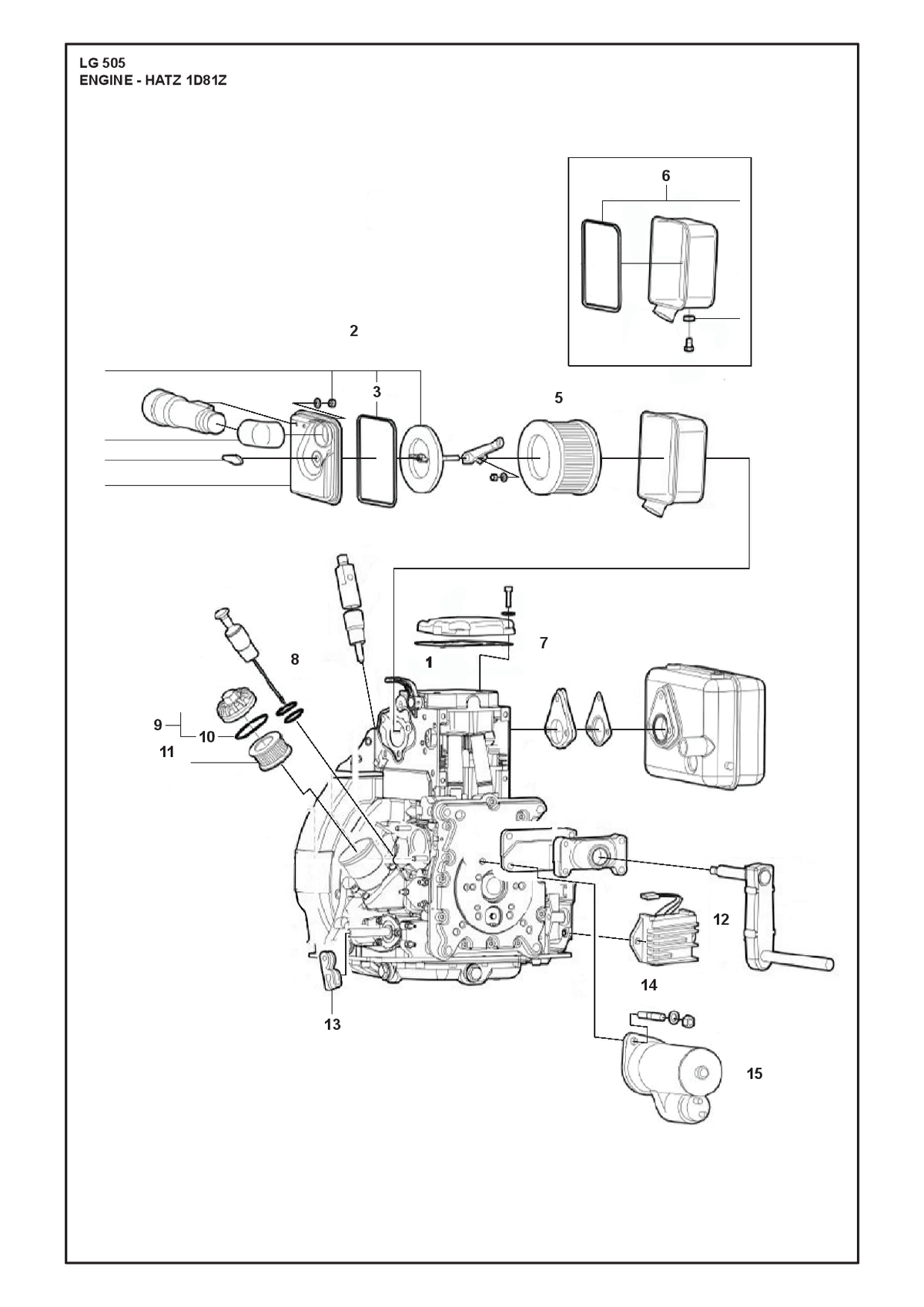 Husqvarna 594207601 onderdelentekening - positie 2