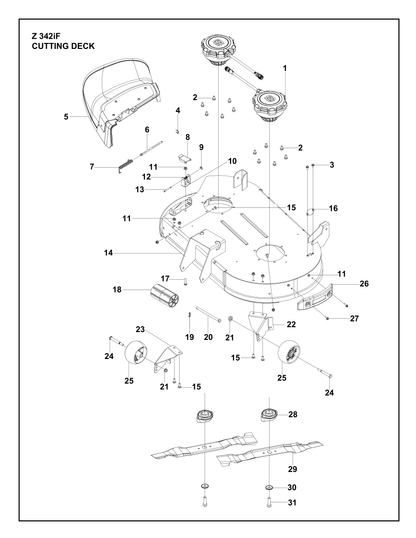 Husqvarna 547403458 onderdelentekening - positie 28