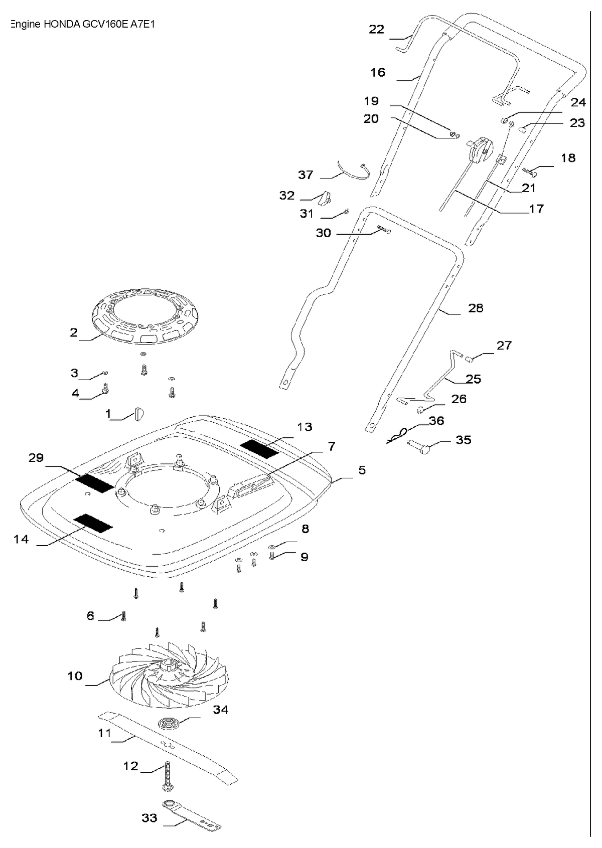 Husqvarna 513998700 onderdelentekening - positie 13
