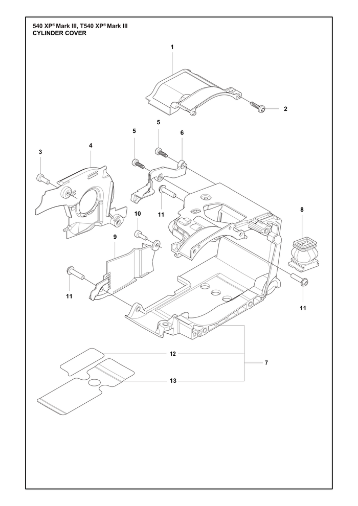 Husqvarna 599815701 onderdelentekening - positie 7