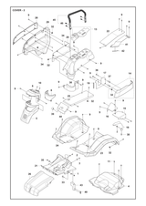 Husqvarna 734115441 onderdelentekening - positie 2