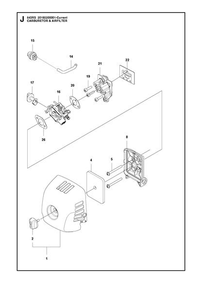 Husqvarna 577992806 onderdelentekening - positie 16