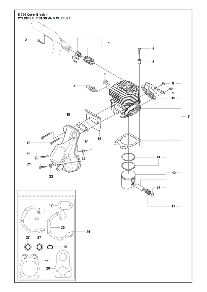 Husqvarna 581476104 onderdelentekening - positie 7