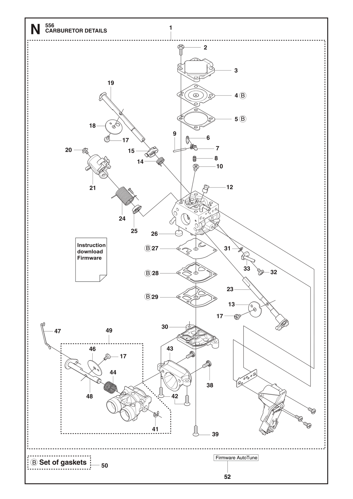 Husqvarna 522518601 onderdelentekening - positie 44