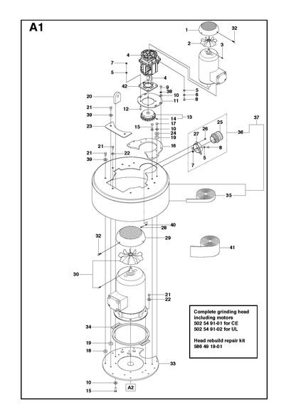 Husqvarna 502551101 onderdelentekening - positie 33