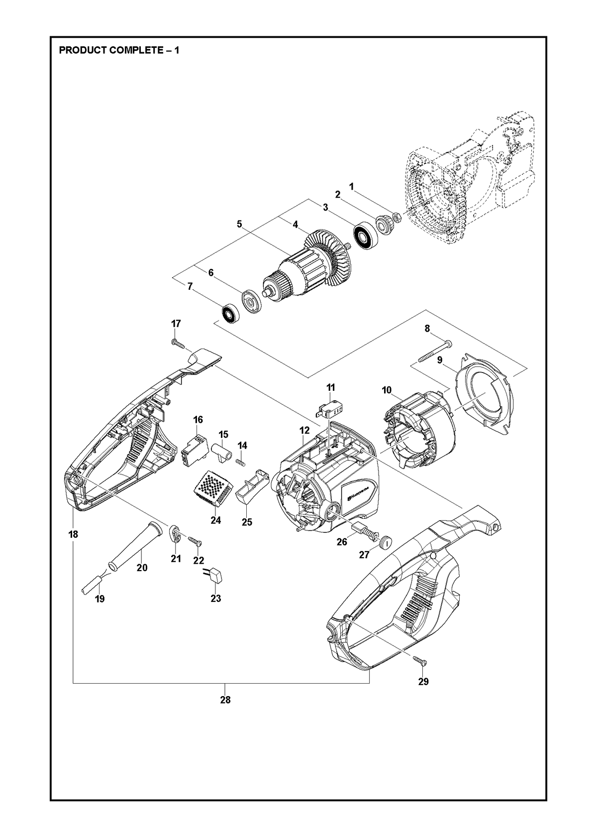 Husqvarna 589690025 onderdelentekening - positie 20