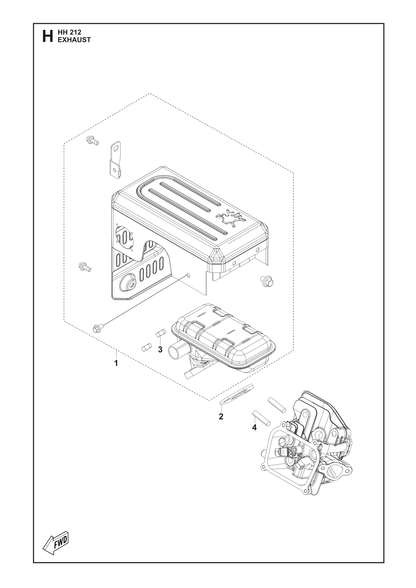 Husqvarna 599349019 onderdelentekening - positie 1