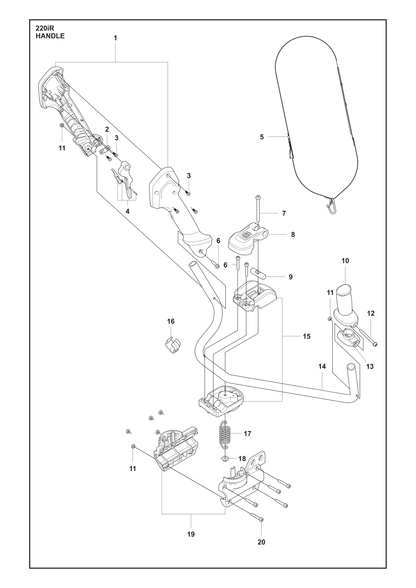 Husqvarna 503207450 onderdelentekening - positie 12