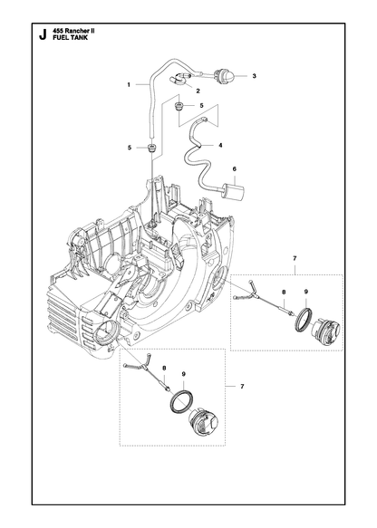 Husqvarna 537042405 onderdelentekening - positie 1
