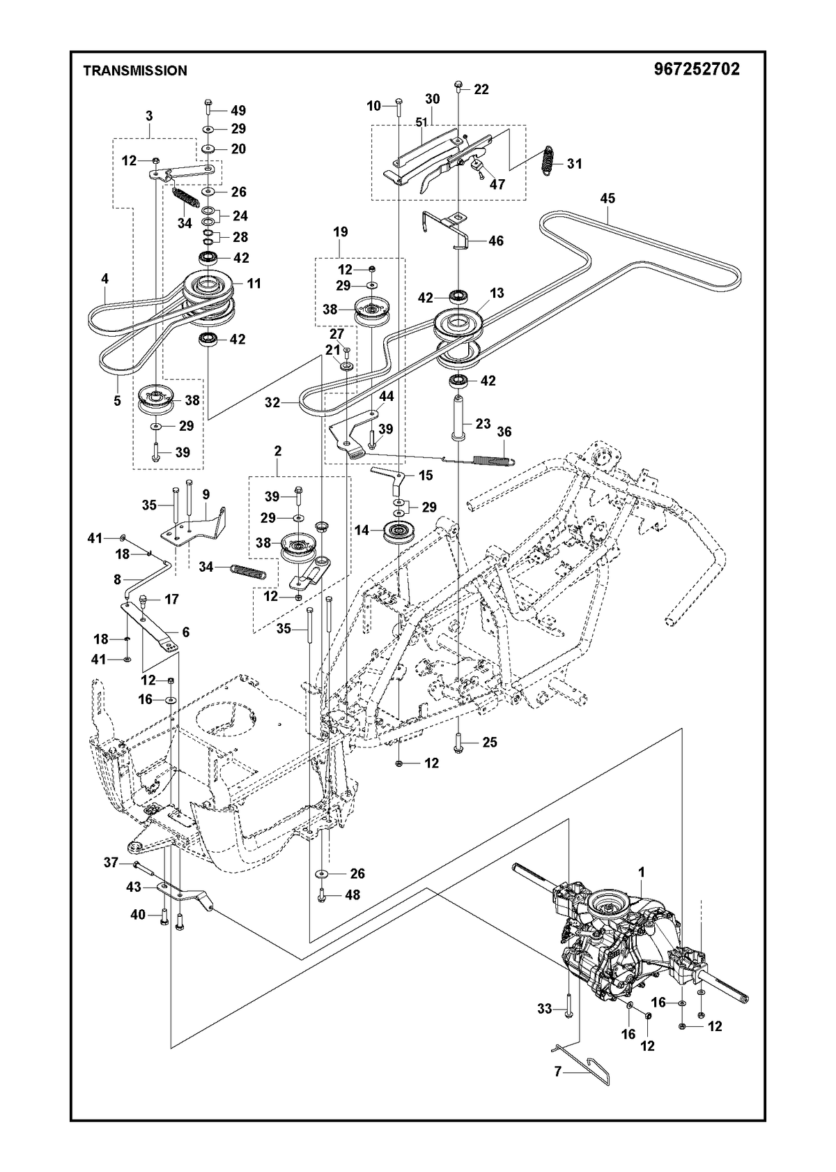 Husqvarna 589561702 onderdelentekening - positie 5