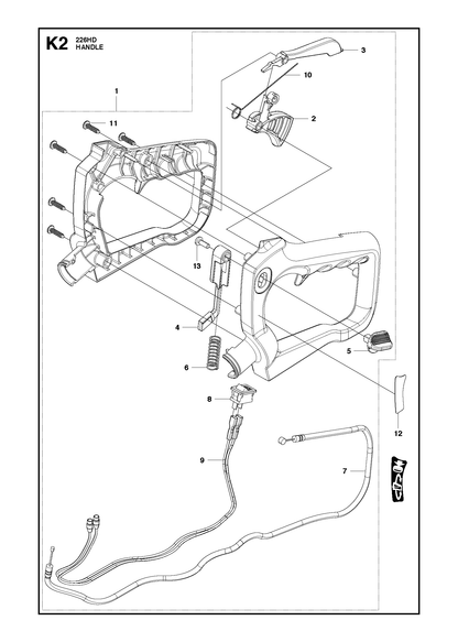 Husqvarna 521850801 onderdelentekening - positie 6