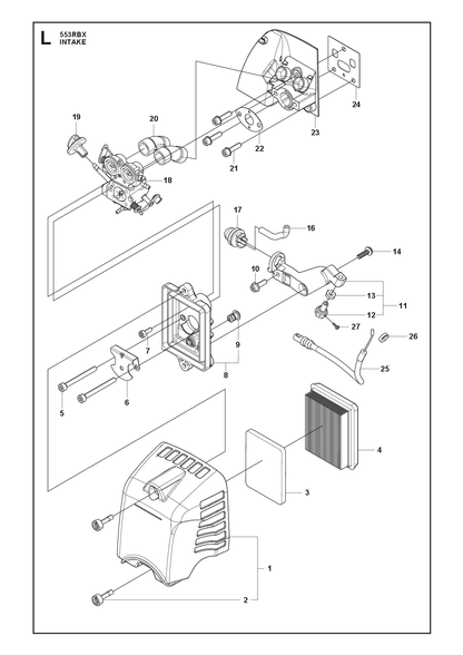 Husqvarna 504116501 onderdelentekening - positie 5