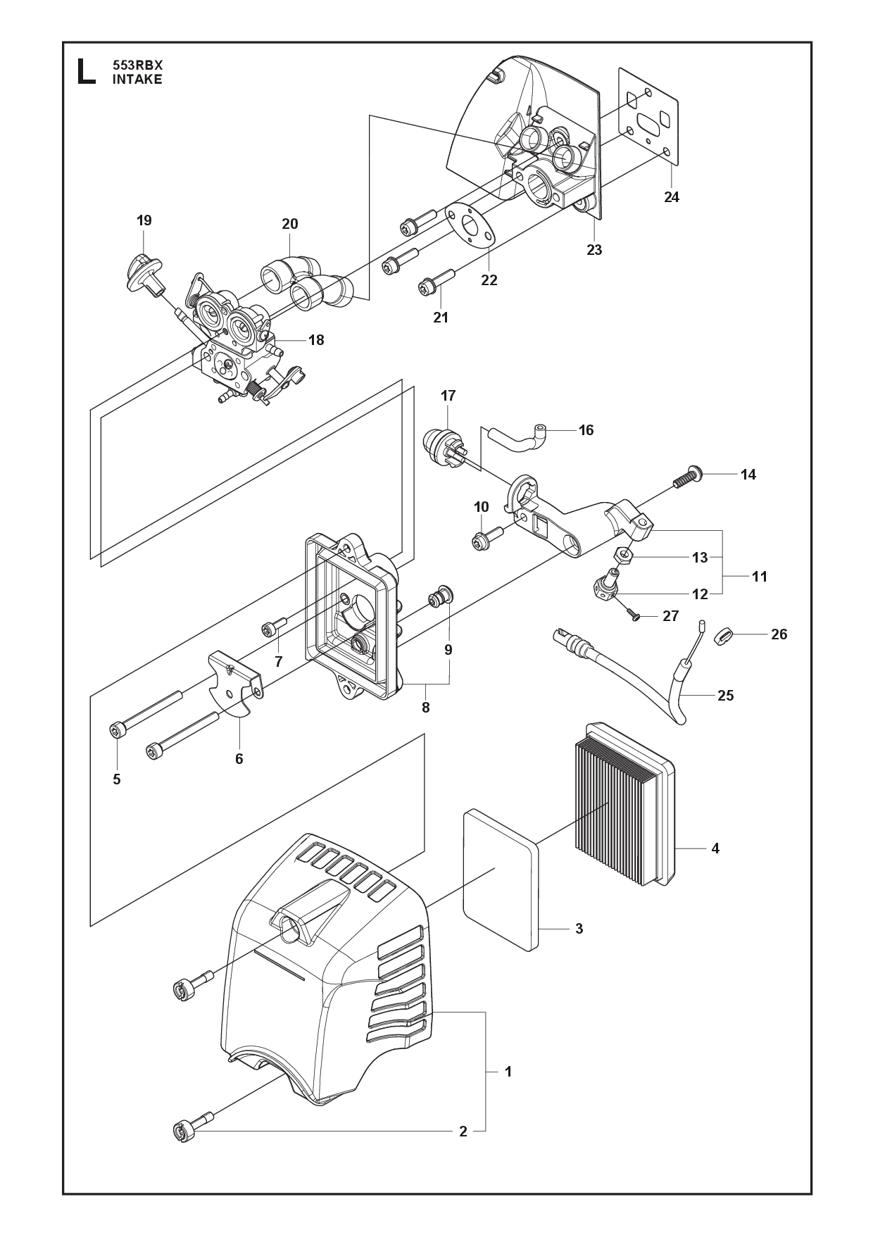 Husqvarna 510487401 onderdelentekening - positie 13