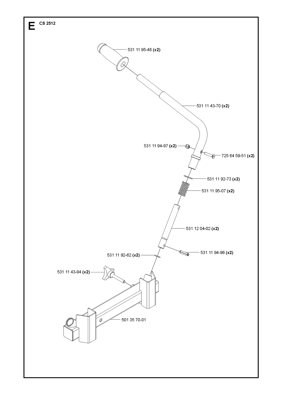 Husqvarna 531119496 onderdelentekening - positie 4