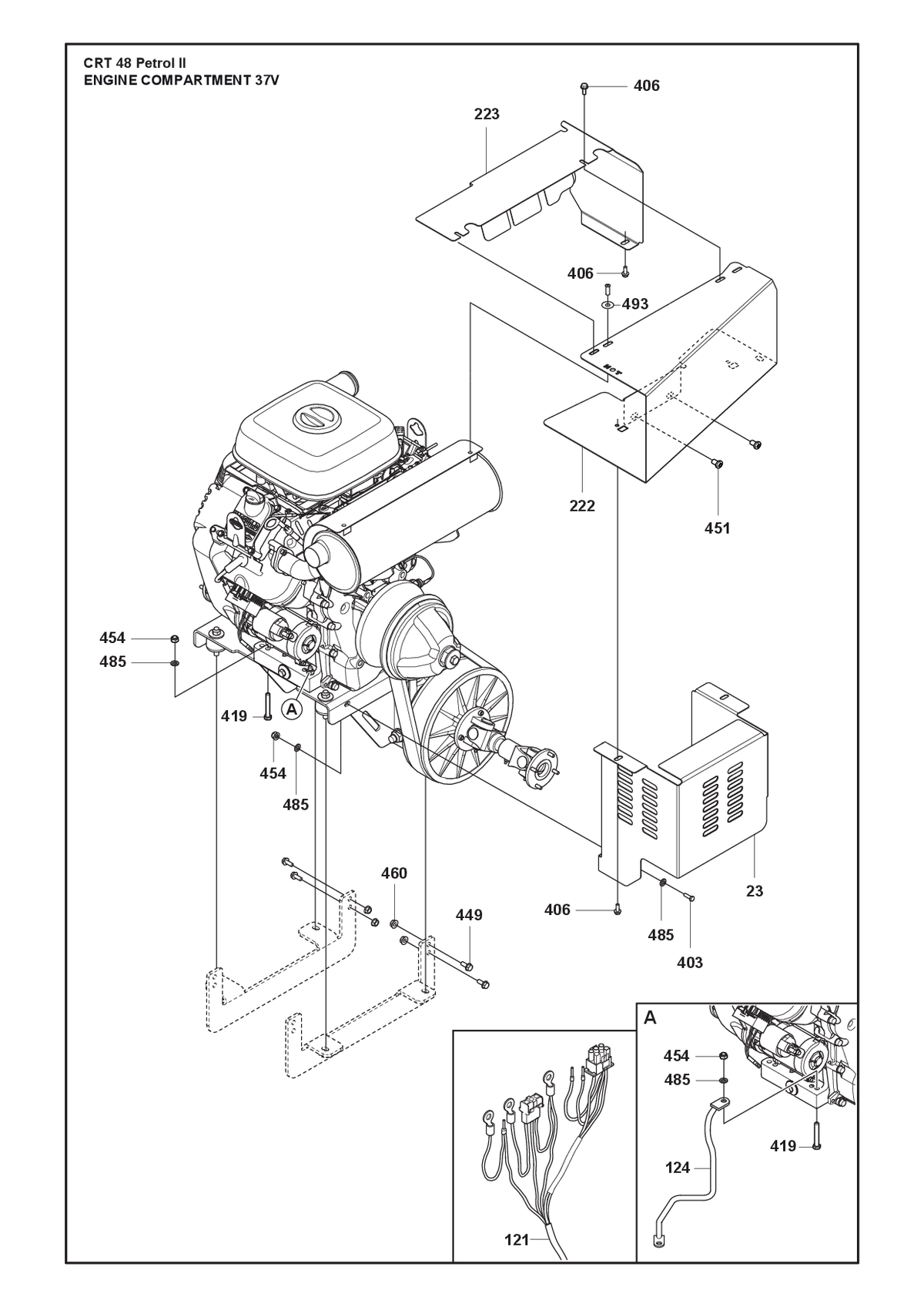 Husqvarna 725246271 onderdelentekening - positie 419