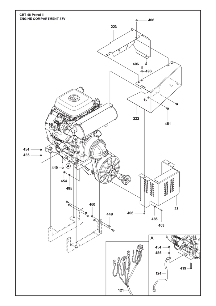 Husqvarna 725246271 onderdelentekening - positie 419