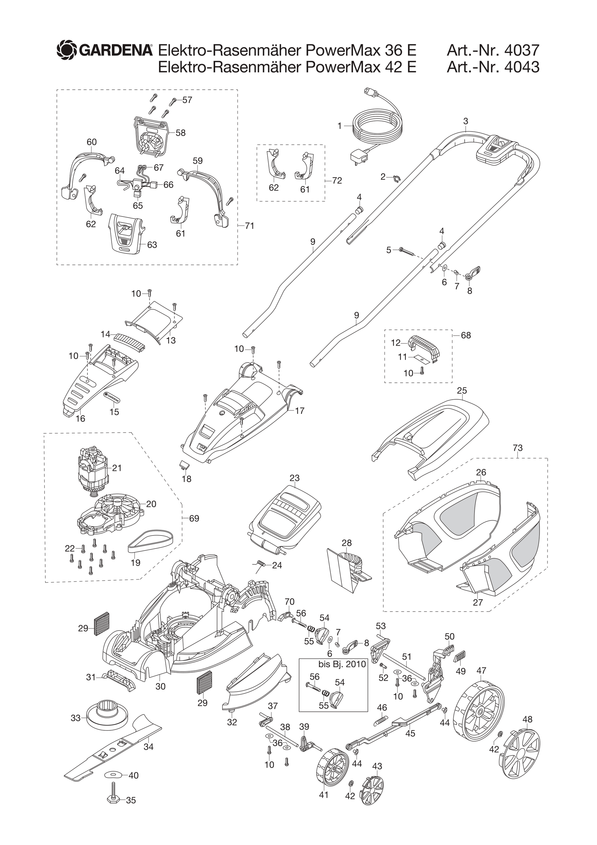 Husqvarna 510777900 onderdelentekening - positie 35