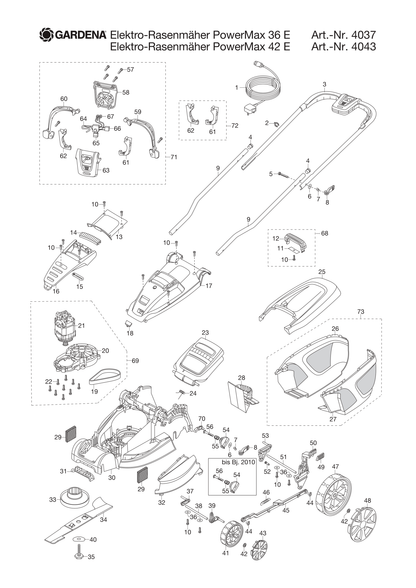 Husqvarna 510777900 onderdelentekening - positie 35
