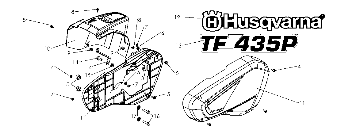 Husqvarna 531008586 onderdelentekening - positie 16