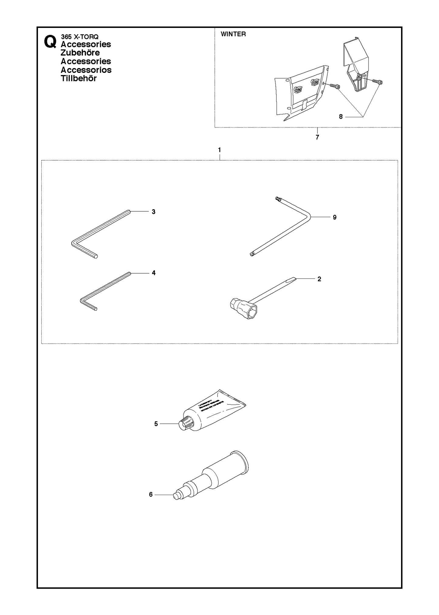 Husqvarna 503969011 onderdelentekening - positie 7