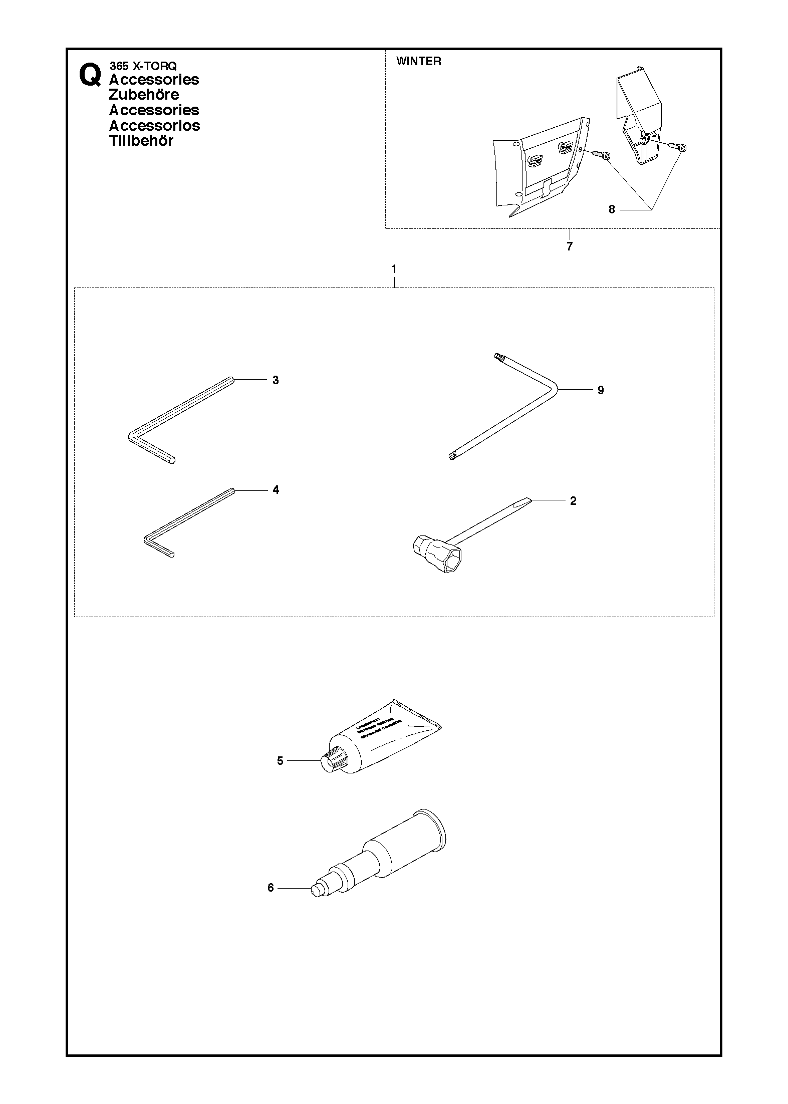 Husqvarna 503969011 onderdelentekening - positie 7