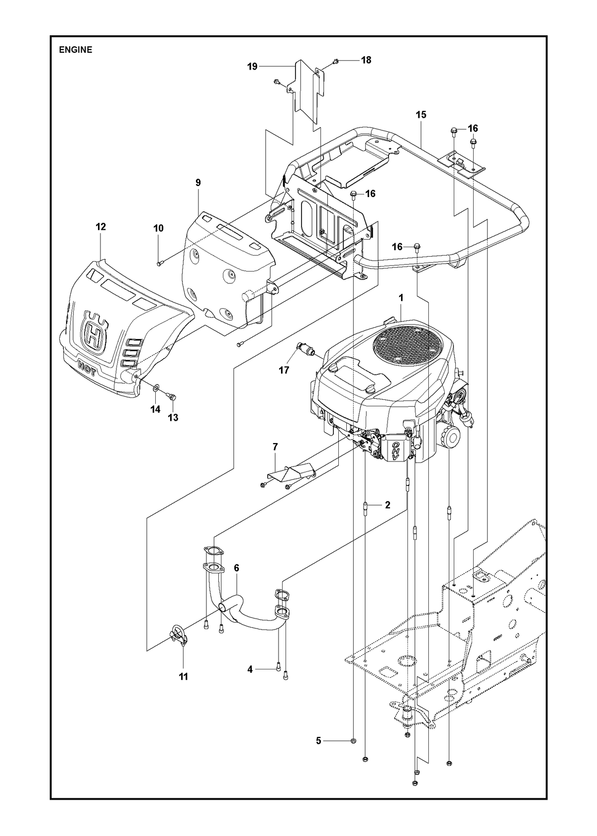 Husqvarna 577818502 onderdelentekening - positie 12