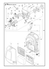 Husqvarna 503740103 onderdelentekening - positie 2