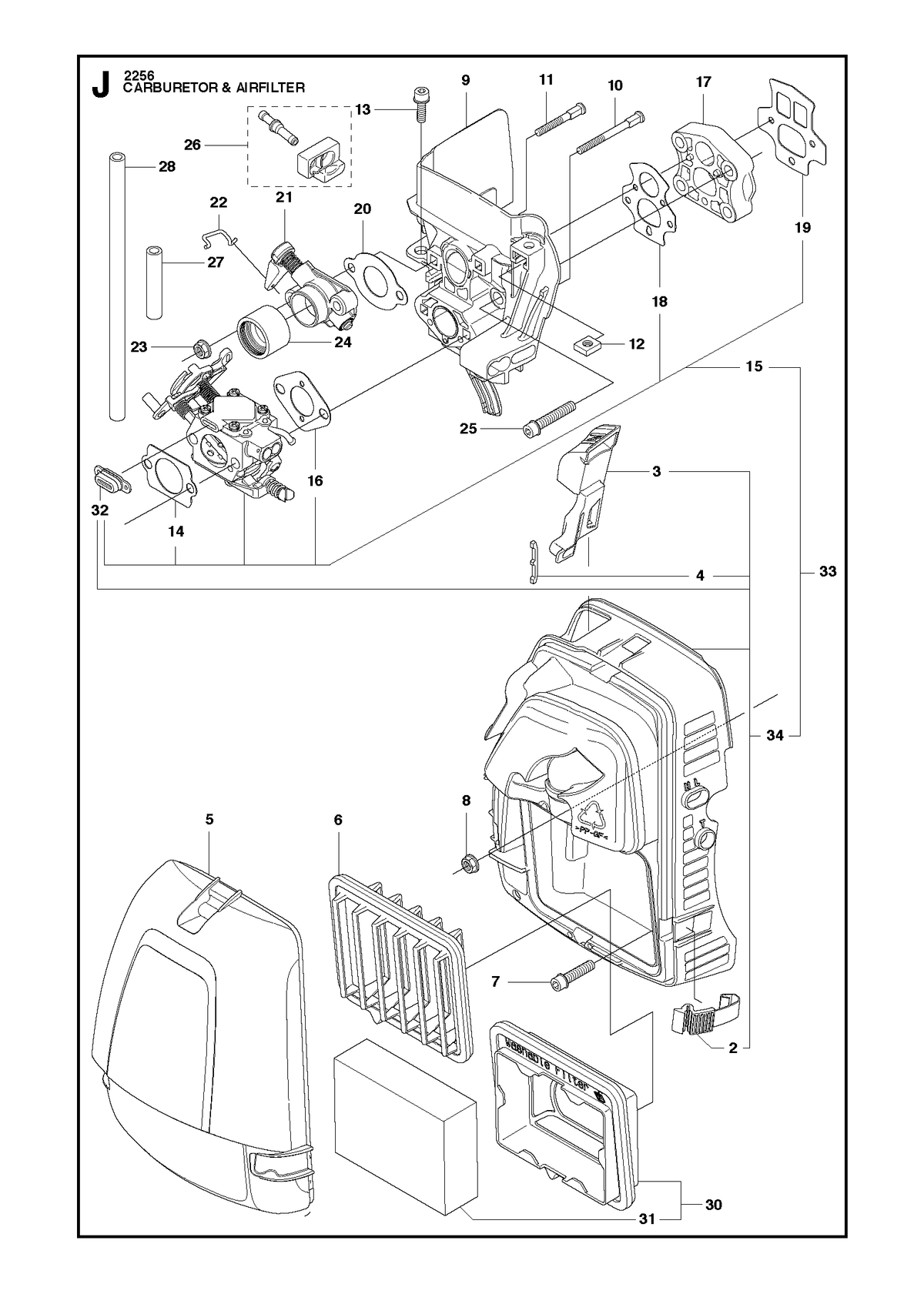 Husqvarna 544278601 onderdelentekening - positie 5