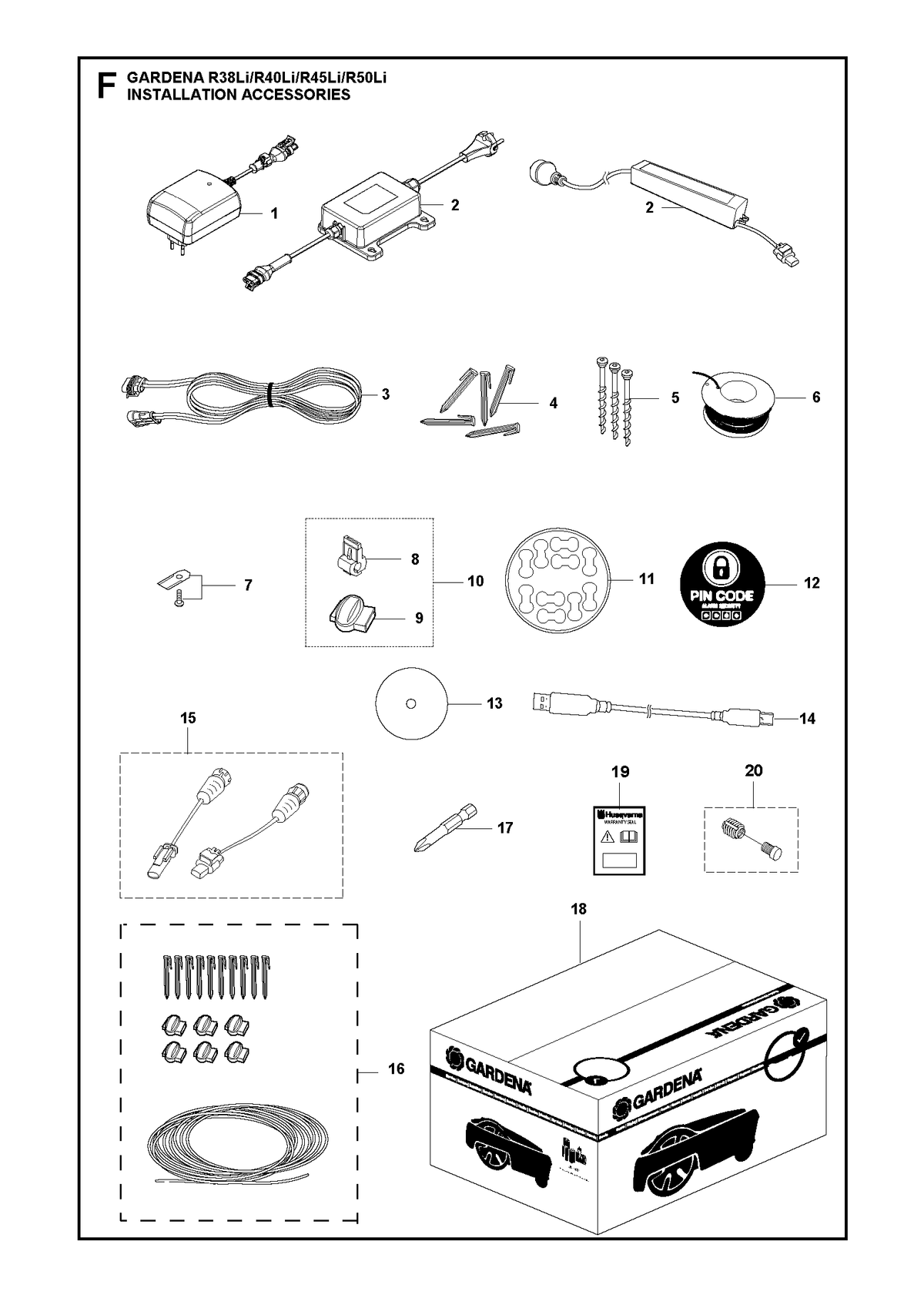 Husqvarna 578906905 onderdelentekening - positie 2