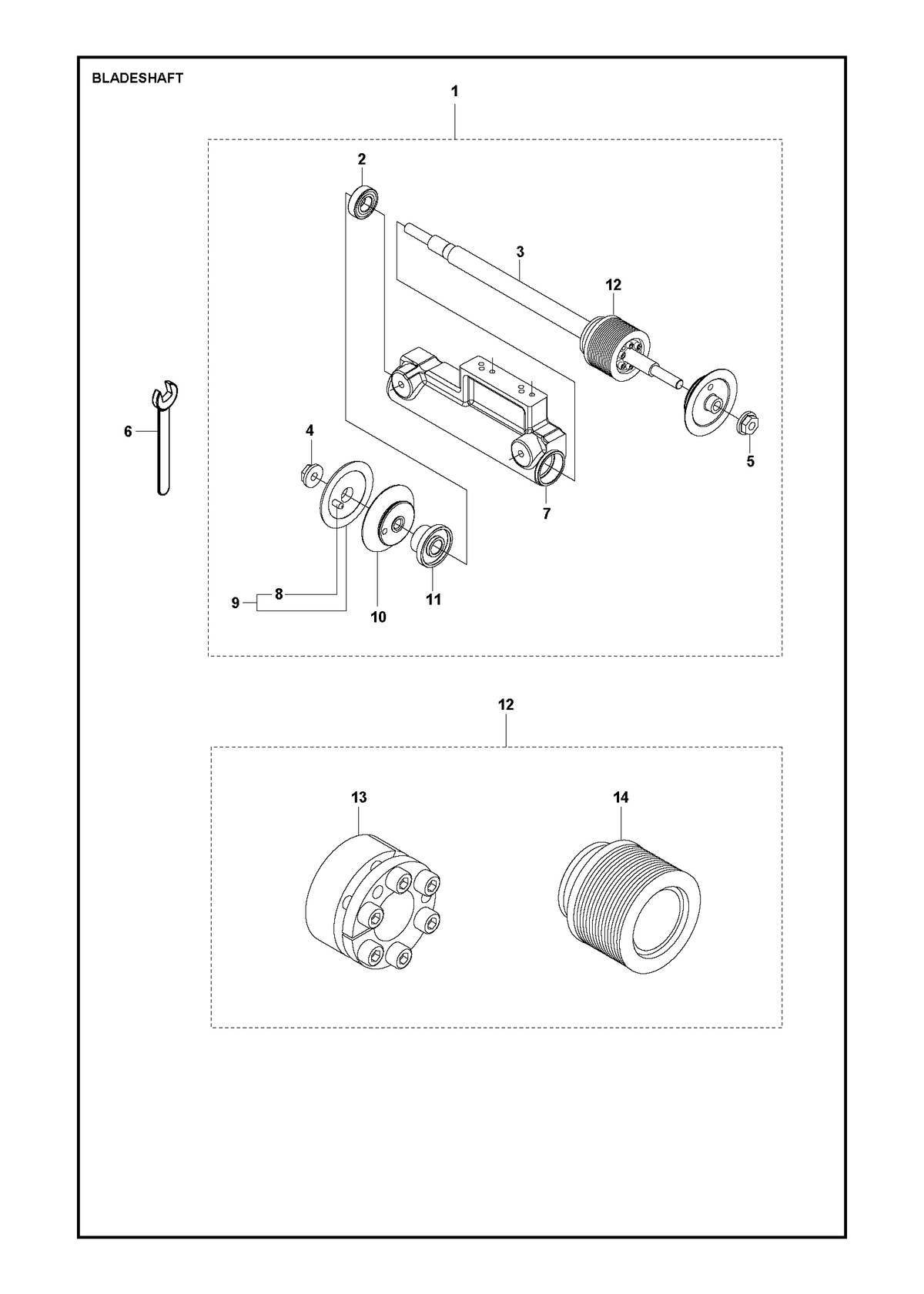 Husqvarna 529837501 onderdelentekening - positie 14