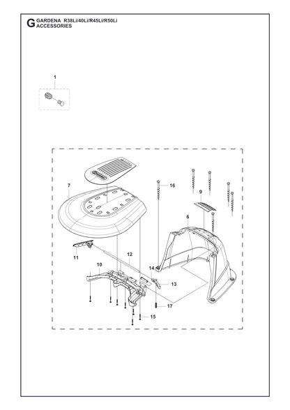 Husqvarna 531243701 onderdelentekening - positie 25