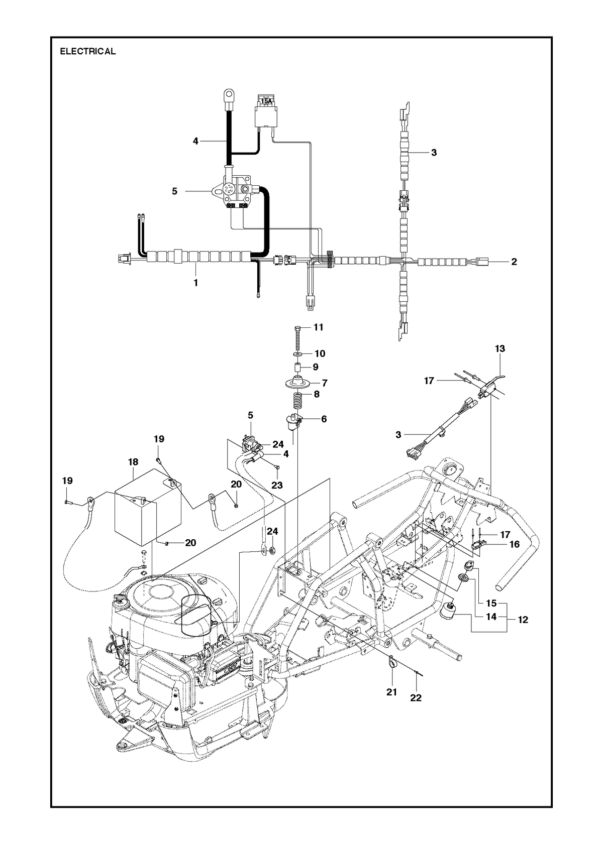 Husqvarna 580355001 onderdelentekening - positie 2