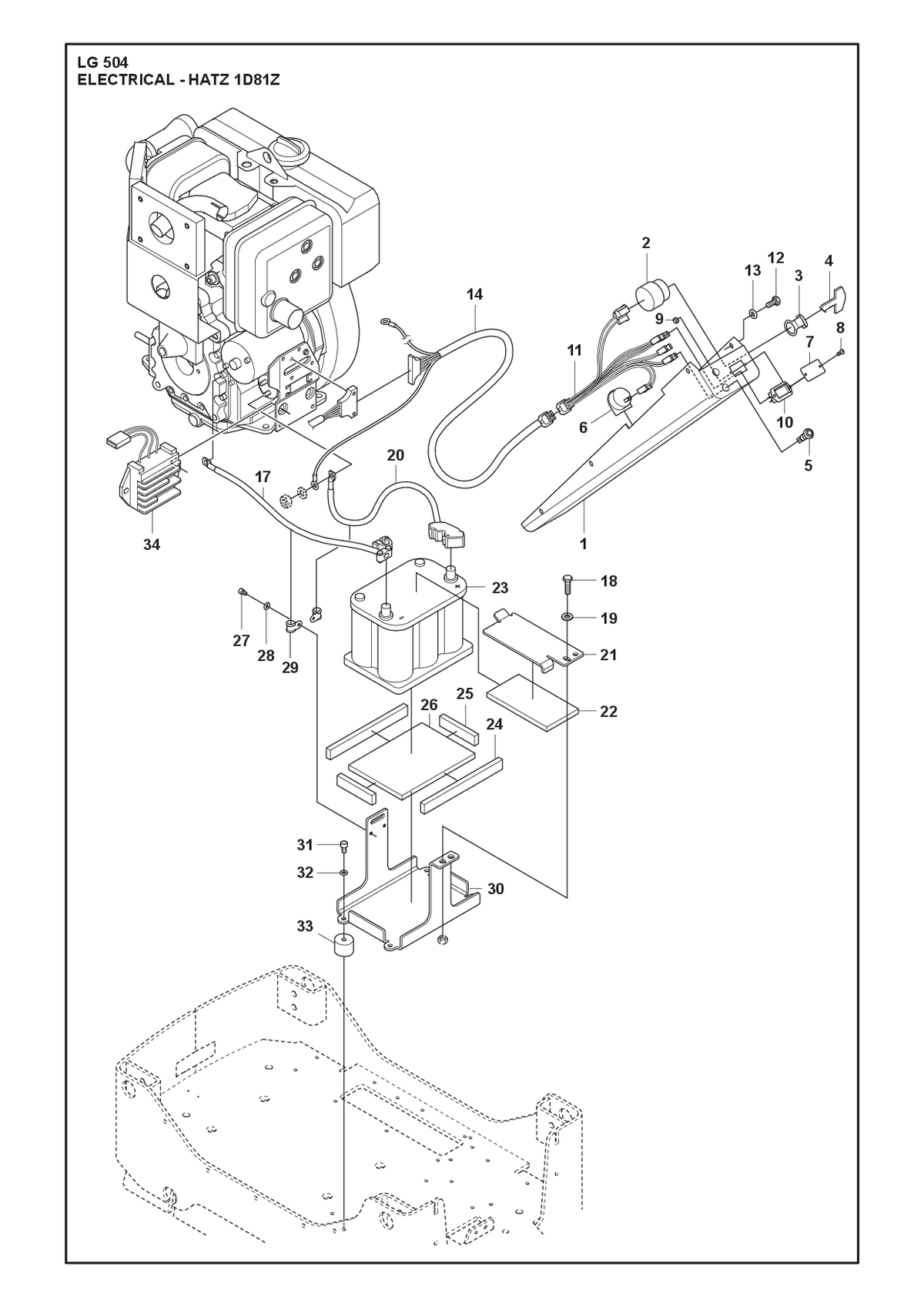 Husqvarna 595366901 onderdelentekening - positie 30