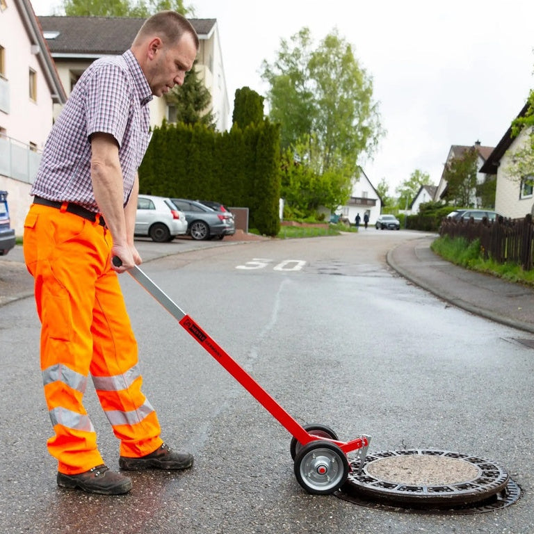 Nestle Putdeksellichter met heavy-duty wielen, telescopische steel en haak-keizers.nu
