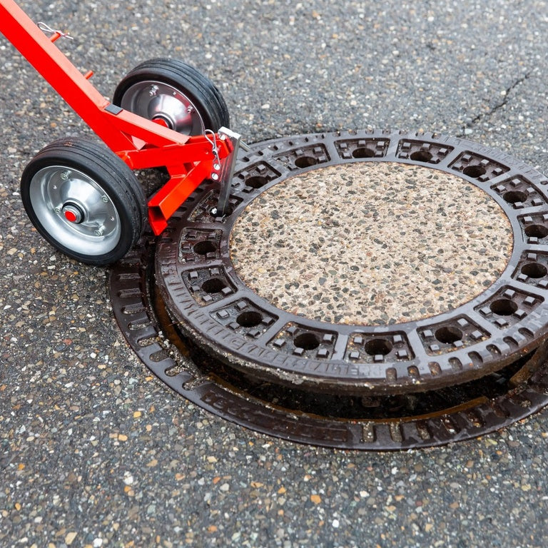 Nestle Putdeksellichter met heavy-duty wielen, telescopische steel en haak-keizers.nu
