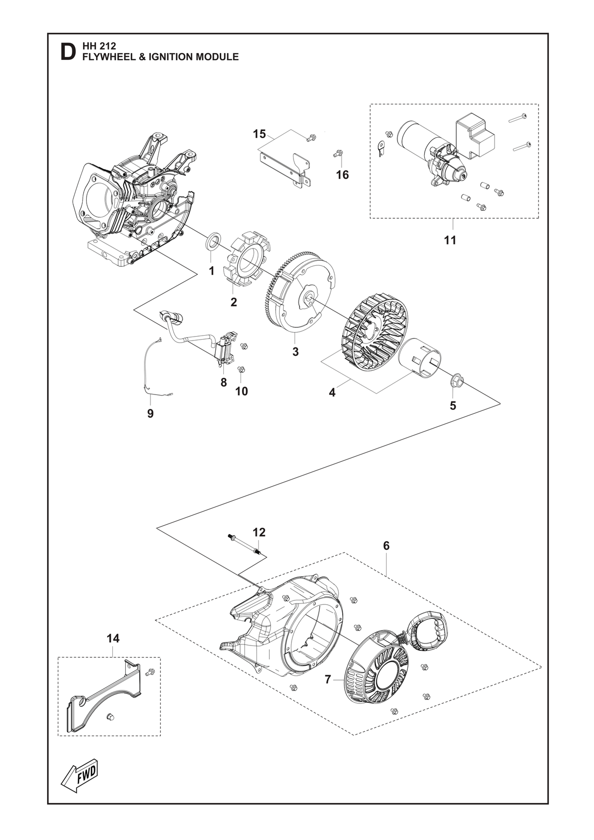 Husqvarna 599349003 onderdelentekening - positie 8