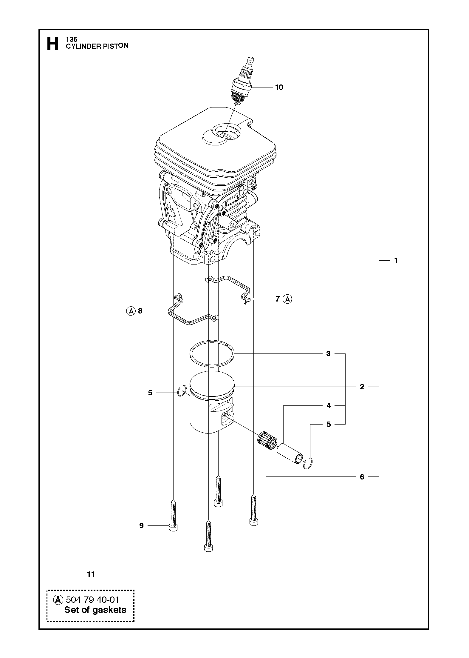 Husqvarna 502625002 onderdelentekening - positie 2