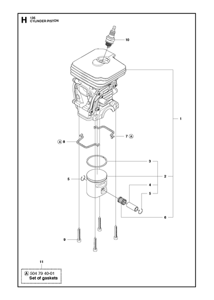Husqvarna 502625002 onderdelentekening - positie 2
