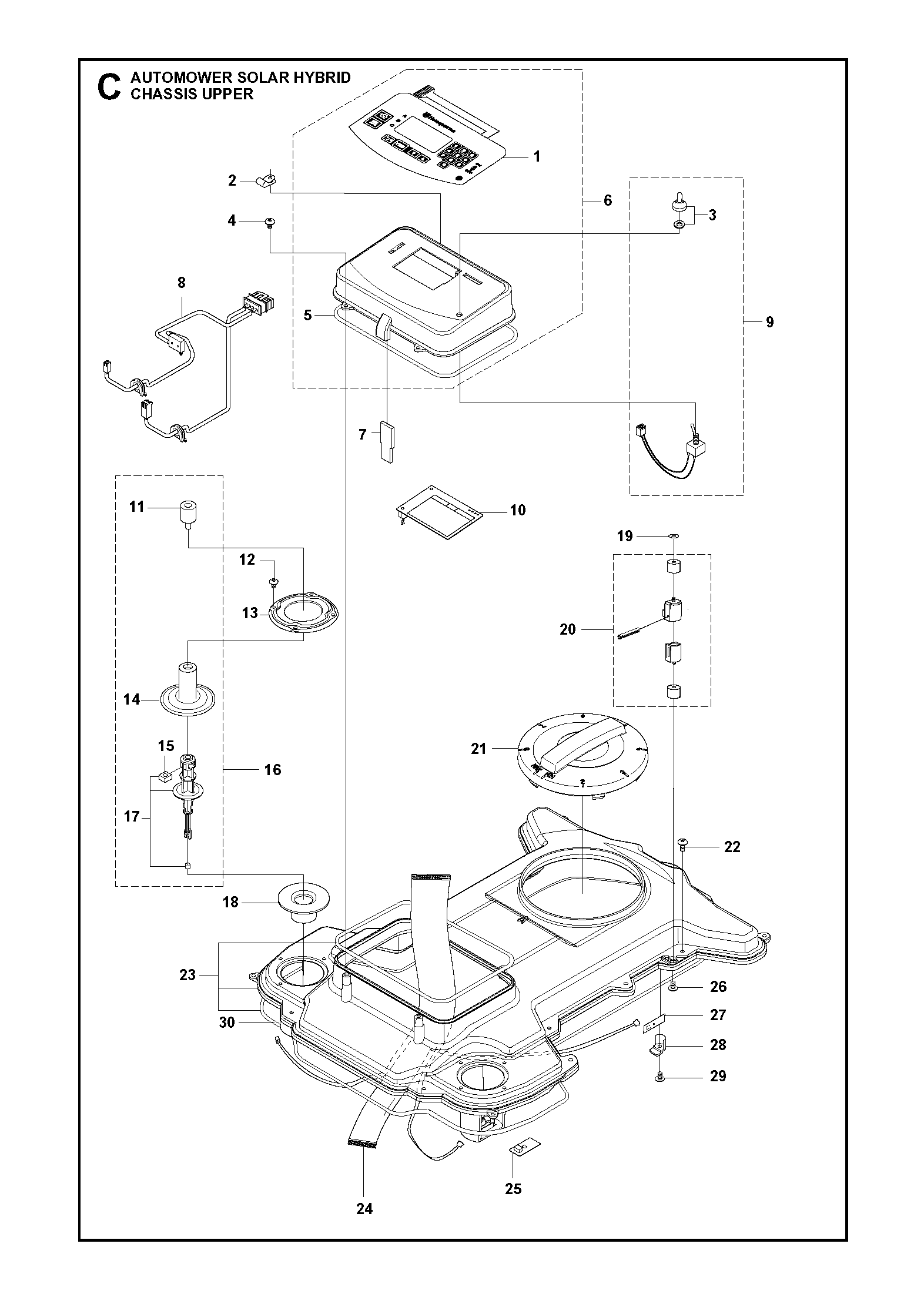 Husqvarna 505174301 onderdelentekening - positie 13