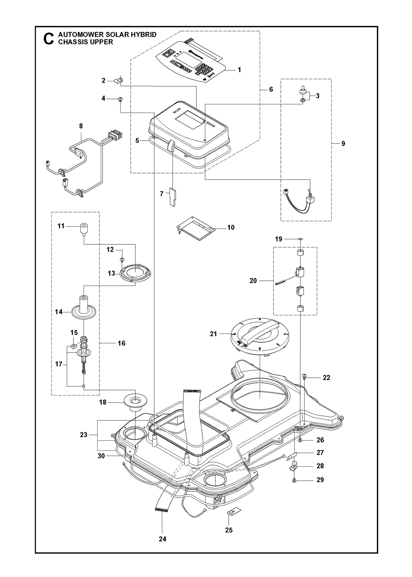 Husqvarna 505457903 onderdelentekening - positie 8
