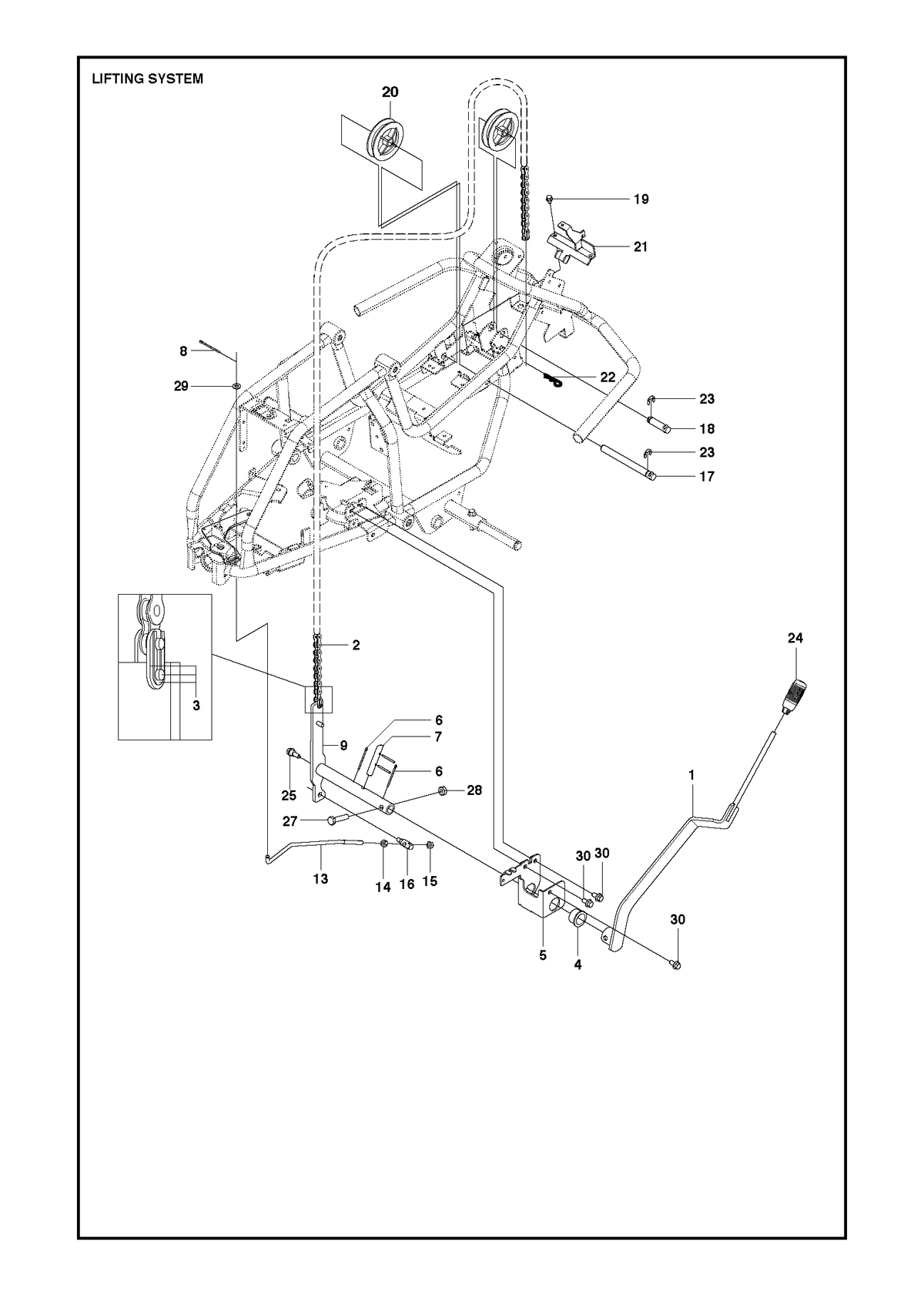 Husqvarna 525404401 onderdelentekening - positie 17
