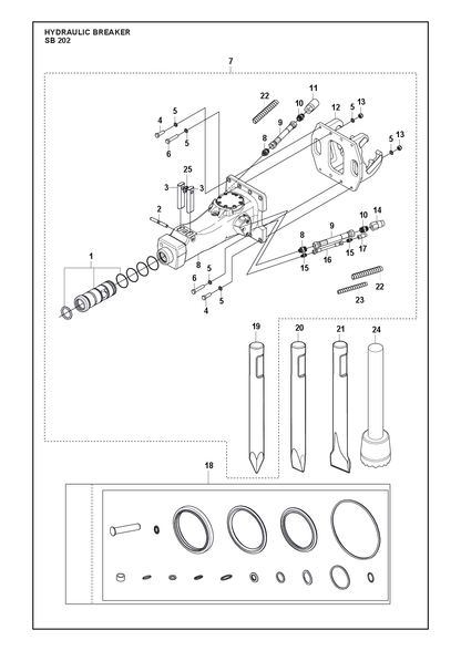 Husqvarna 522869506 onderdelentekening - positie 19