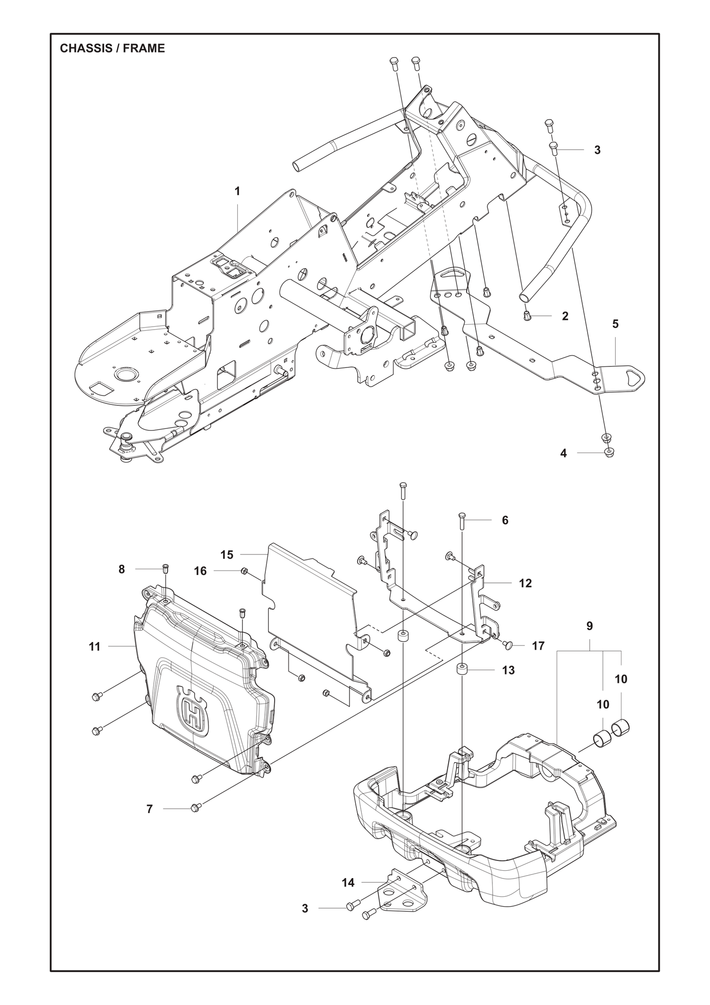 Husqvarna 506986104 onderdelentekening - positie 10