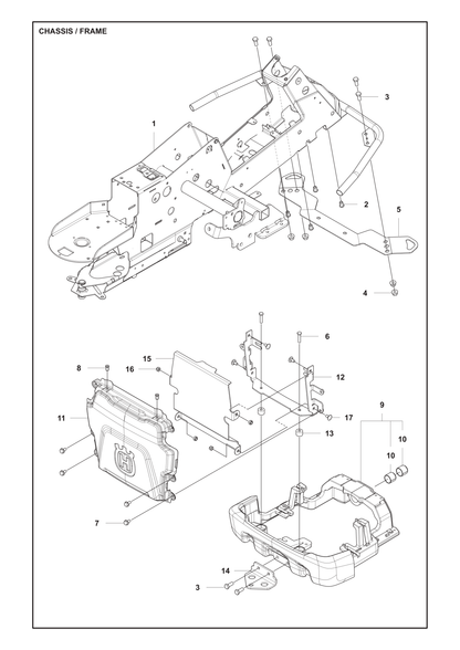 Husqvarna 506986104 onderdelentekening - positie 10